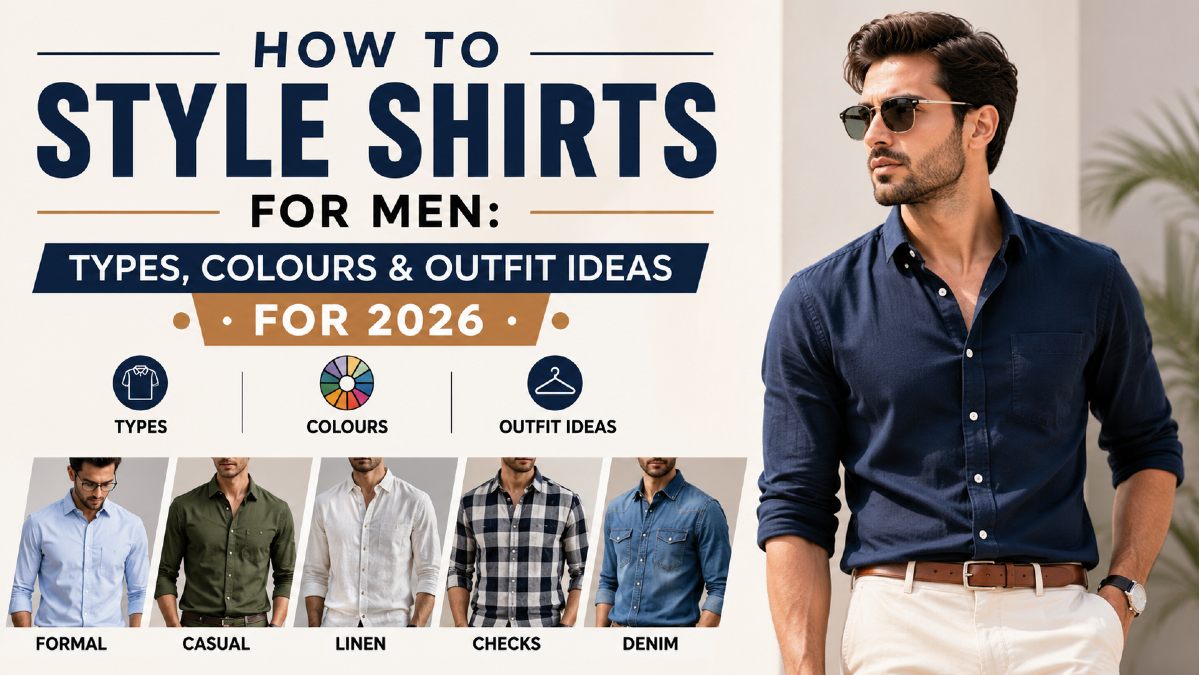 How to Style Shirts for Men: Types, Colours & Outfit Ideas for 2026