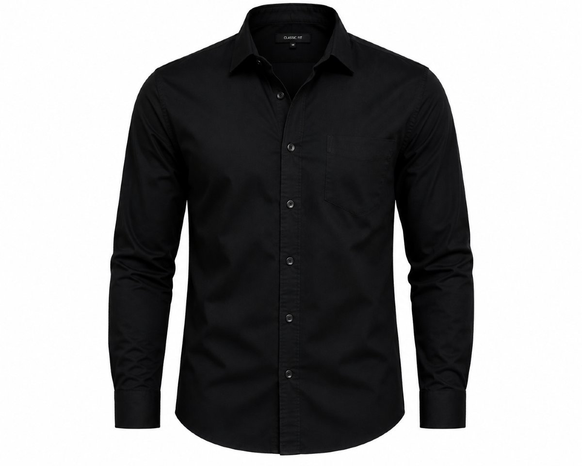 Classic Black Full Sleeve Cotton Shirt for Men (Copy)